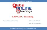 SAP GRC Training | SAP GRC 10.1 ONLINE COURSE - Global Trainings