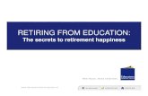 Retiring from education: What will my life be like when I retire?
