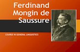 Mann Rentoys Report on Saussure
