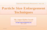 Partical size enlargement techniques