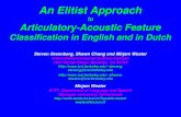 An Elitist Approach to Articulatory-Acoustic Feature ...