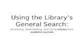 General search articles