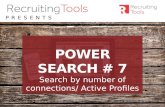 Power Search #7 Connections and Profiles