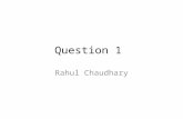 Rahul question 1
