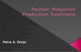 AS Level Media Fashion Magazine Production Treatment