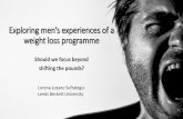 Exploring men’s experiences of a weight loss programme: should we focus beyond shifting the pounds?