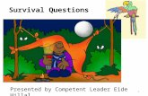 Survival questions