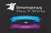 How Presentations and Sessions Work On Immerss