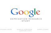 Google Deprivation Research Study