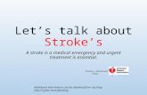 Lets talk about stroke's