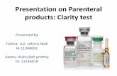 Parenteral products