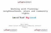 Working with Planning – neighbourhoods, plans and community rights, Mick Downs