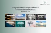 Mandatory data breach notification for Australia
