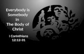 The Christ Centered Life (Part 5): Everybody is Somebody