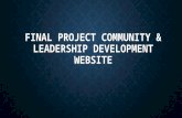 Final Project Community & leadership development