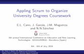 Appling Scrum to Organize University Degrees Coursework