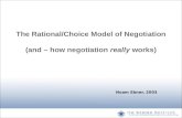 The rational and instinctive models of negotiation