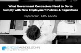 What Government Contractors Need to Do to Comply with New Employment Policies & Regulations