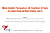 Kinesthetic Promotion of Function Graph Recognition at University Level