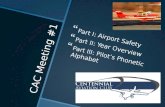 Airport Safety, Year Overview, and Phonetic Alphabet (Groups B/C/D)