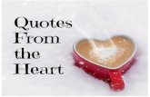 Quotes from the heart