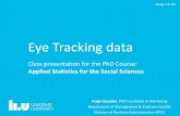 Eye Tracking data / Applied Statistics for the Social Sciences