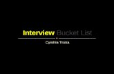 Interview Bucket List