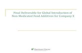 Final deliverable for global introduction for non medicated feed additives