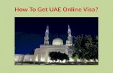 How To Get UAE Online Visa?