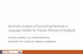 Axiomatic Analysis of Smoothing Methods in Language Models for Pseudo-Relevance Feedback