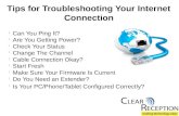 Tips for Troubleshooting your Internet Connection