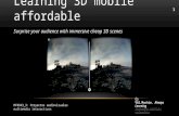 Learning 3d mobile affordable
