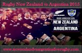 Where to Watch Rugby New Zealand vs Argentina 2015 Online