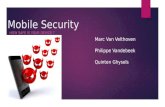 Mobile security powerpoint explaining common mobile security features