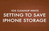 Setting to Save iPhone Storage