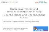 Open government and innovative education in Italy: OpenCoesione and OpenCoesione School