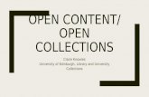 Open Content / Open Collections
