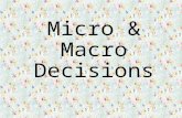 Micro and Macro