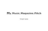 Media pitch (music magazine)