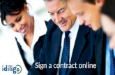 Signing a contract online
