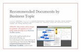 Recommended Documents by Business Topic