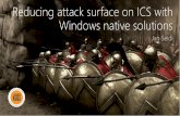 Reducing attack surface on ICS with Windows native solutions
