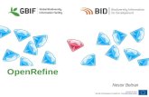 BID CE workshop 1   session 10 - presentation - Open Refine