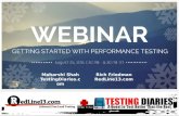 Getting Started With Performance Testing Webinar (RedLine13 + Testing Diaries)
