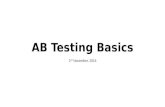 Basics of AB testing in online products