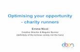 Optimising your charity runners