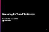Measuring for team effectiveness (NEW)