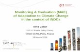 Monitoring & Evaluation of Adaptation to Climate Change in the context of INDCs by Timo Leiter