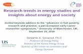Research trends in energy studies and insights about energy and society