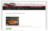 Affordable-Machinery.com Presses from 255 to 500 Tons For Sale